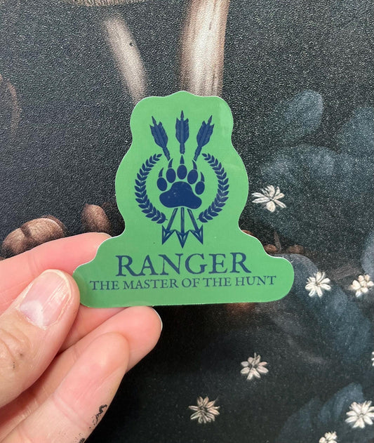 Ranger Class Sticker, Magnet, e-reader Kindle Sticker, Water Bottle Sticker, Dungeons & Dragons, DnD gift, Dnd classes