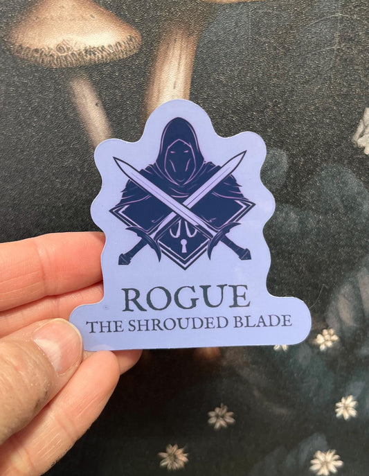 Rogue Class Sticker, Magnet, e-reader Kindle Sticker, Water Bottle Sticker, Dungeons & Dragons, DnD gift, Dnd classes