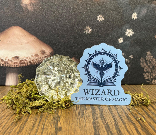 Wizard Class Sticker, Magnet, e-reader Kindle Sticker, Water Bottle Sticker, Dungeons & Dragons, DnD gift, Dnd classes